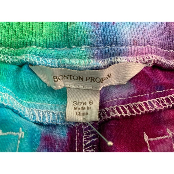 Boston Proper Colorful Tie-Dye Skinny Pants - Picture 4 of 7